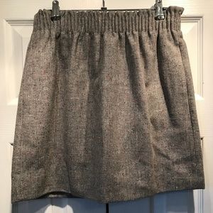 J. Crew Grey Skirt with Speckled Colored Flecks